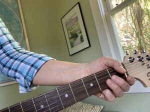 Anne & her Fender Electric Guitar